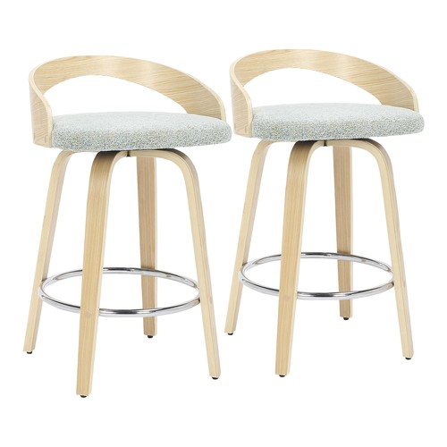 Grotto 24" Fixed-height Counter Stool - Set Of 2